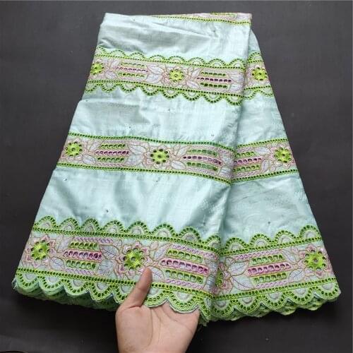 Latest 2021High Quality African Nigerian Tulle Lace Fabric Swiss Cotton Damask Guipure Formal Prom Party Gown Dress Bazin 5yards