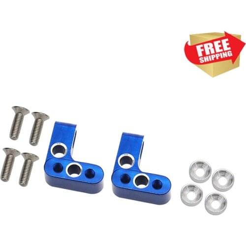 RC radio control car Tamiya CR-01 Blue Alum. Servo Mount option upgrade parts