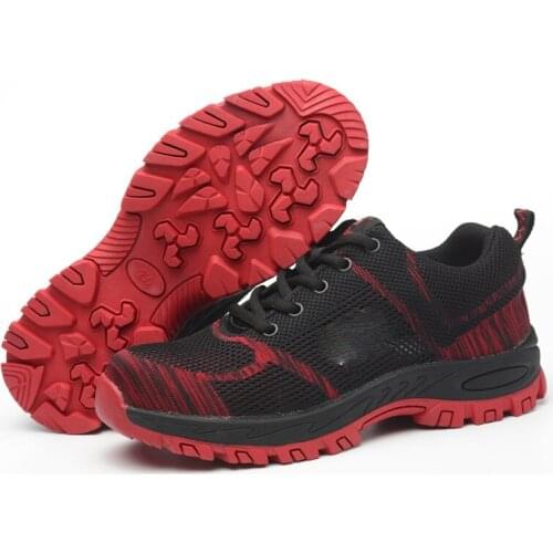 Mesh Breathable Safety Shoes Anti-smashing and Anti-piercing Safety Shoes Steel Toe Cap Work Shoes