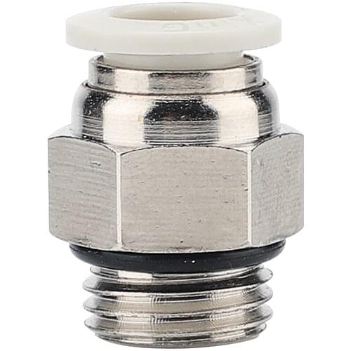 Pneumatic Air Pipe Hose Connector PC4/6/8-02/01/03/04 with Seal Ring G Thread Quick Straight-through