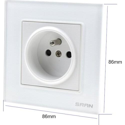 High quality export socket French standard European Union socket French circular 2 hole socket 16A