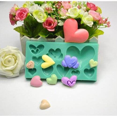 1pcs Flying Heart Silicone Mold Wedding Fondant Cake Decorating Tools Chocolate Candies Paste Mould Bakery reposteria Patisserie