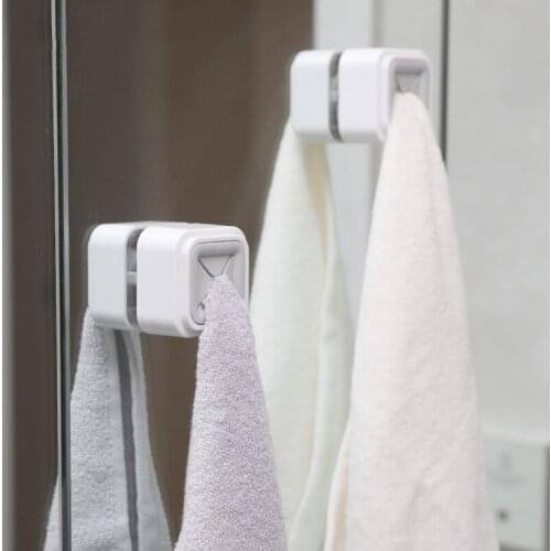 1PC Creative Convenient Kitchen Storage Hooks Washing Cloth Hanger Rack Towel Holder Sucker Wall Window Bathroom Tool