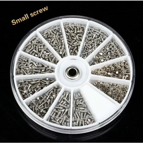 12 Kinds 1000 Pcs of Small Stainless Steel Screws Electronics Nuts Assortment for Home Tool Kit