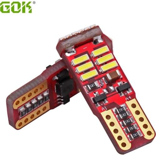 2pcs Super Quality t10 18LED 4014 SMD Error Free 194 168 W5W Universal parking LED T10 LED CANBUS Car Side Light clearance light