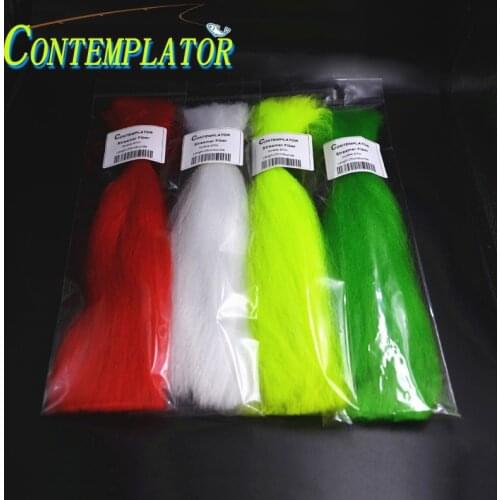2bag/pack Streamers Fiber Fly Tying Material Clouser Minnow Baitfish 9.8inch Creative Glistening Fiber Easy Shaping Fly Bodies