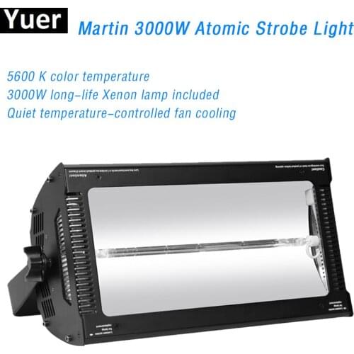 3000W Strobe Light DMX512 5600K Color Legendary High Power Strobe Flash Lighting DJ Disco Party Show Stage Effect Lamp Bar Light
