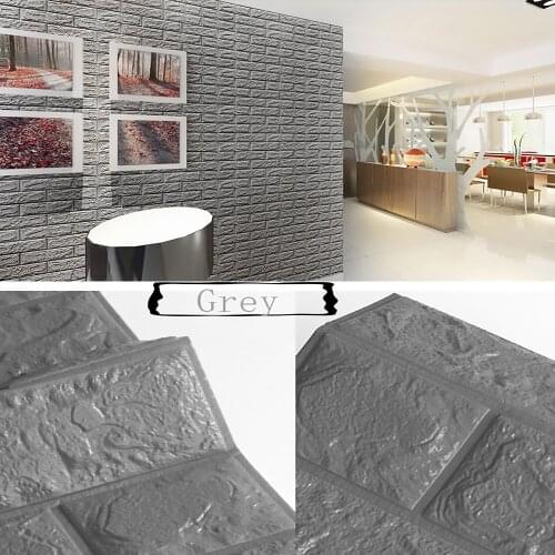 3D Wallpaper DIY 3D Brick stone pattern Self-Adhesive Waterproof Wall Stickers 70*77cm floral prints wall panels for living room