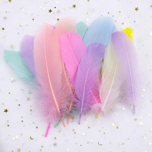 50/100Pcs Natura Turkey Feathers Rooster Ostrich Plumes For DIY Carnival Party Decor Wedding Clothes Sewing Crafts Accessories