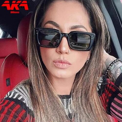 AKAgafas Square Sunglasses Women 2021 Luxury Designer Classic Sun Glasses for Men Retro Shades Small Frame Glasses Gafas De Sol