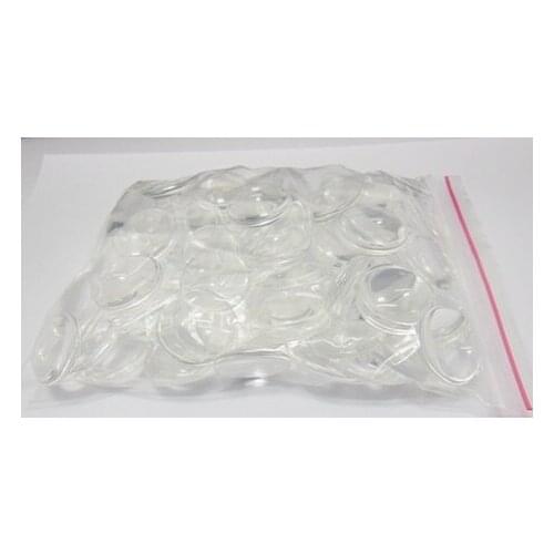 Free Shipping 10Pcs/LOT Clear Round Glass Magnifying Cabochon Tiles 40mm Beads Glass Cabochon For inserts Pendant Tray Settings