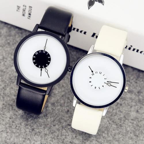 Top Leather Quartz Watch Lady Watches Women Luxury Antique Stylish Round Dress Watch Relogio Feminino Montre Femme