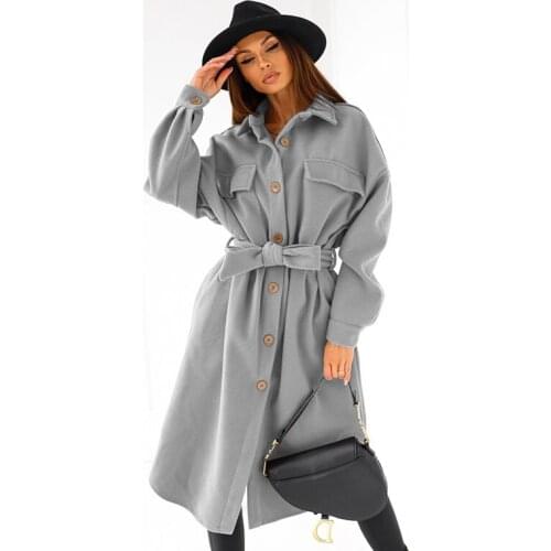 CHURSES Women's Coats With A Belt