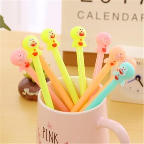 DL South Korea creative stationery pen easy to eliminate the friction of blue cat cat Meng neutral pen black students