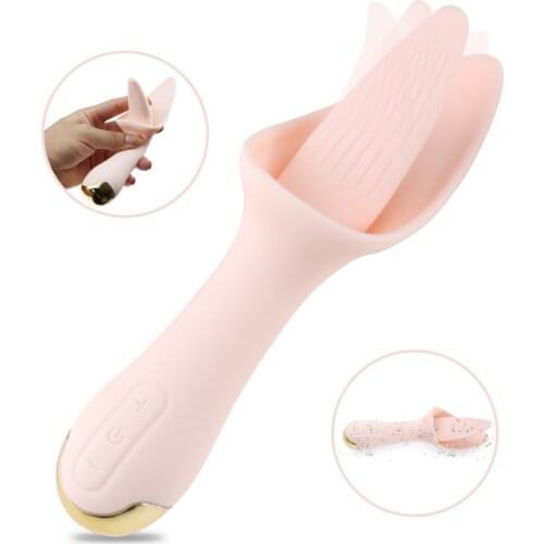 Quite Big Tongue G Spot Licking Vibrator Messager Vaginal Anal Stimulate 30 Modes Nipple Clit Tickler Sex Toy for Women Flirting