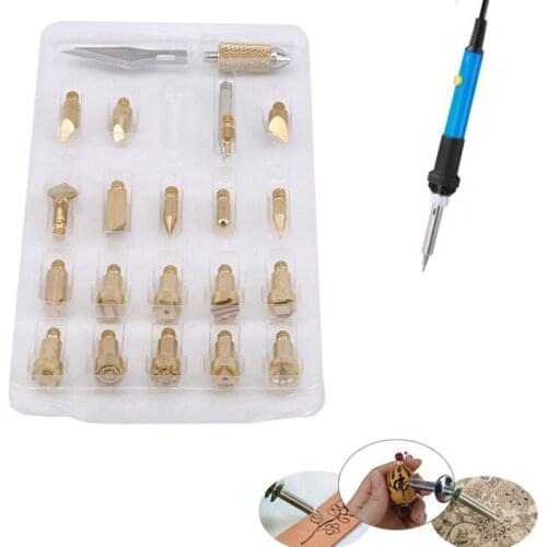 Electric Soldering Irons Temperature Adjustable Electric Iron Mini Handle Heat Pencil Sculpture Engrave Soldering Iron Tip