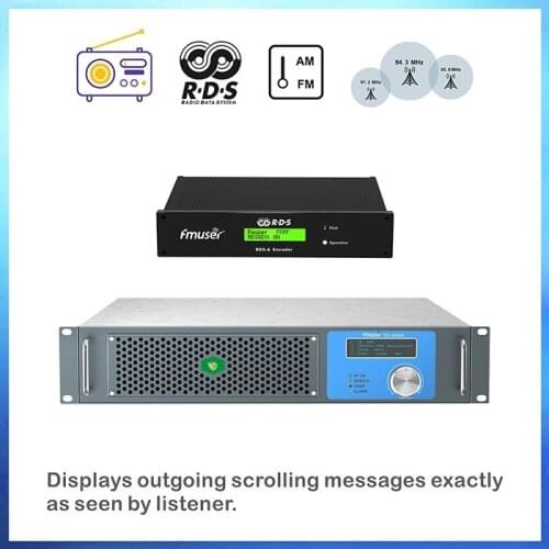 FMUSER 1KW RDS FM Transmitter with Dipole Antenna and Cable Complete KIT