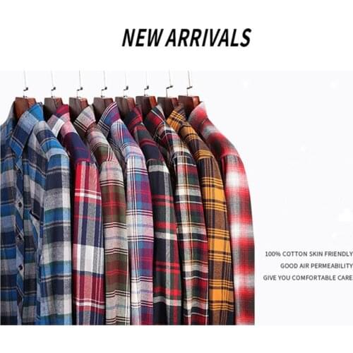 JACKEYWU Mens Flannel Shirts