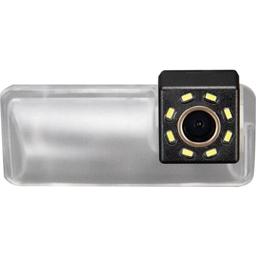 Misayaee Car Rear View Reverse Parking Camera Golden 8 LED for Subaru XV/VX Crosstrek/Impreza 2011~2019 Night Vision Waterproof