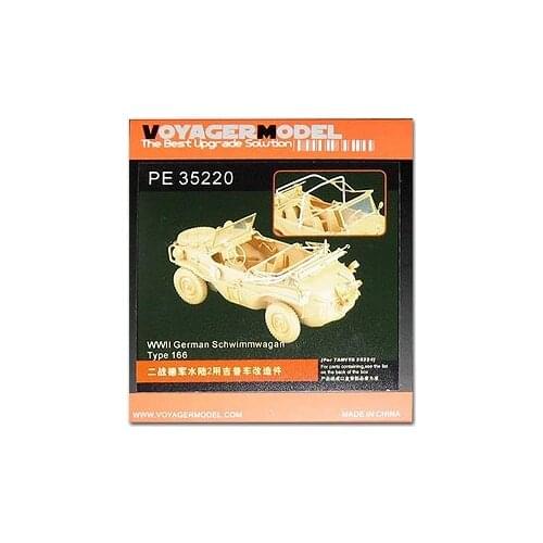 KNL HOBBY Voyager Model PE35220 World War II German 166 amphibious jeep metal etching kit