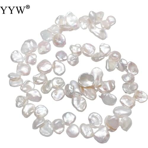 Cultured Baroque Freshwater Pearl Beads Nuggets natural 9-16mm Approx 0.8mm Sold Per Approx 15 Inch Strand