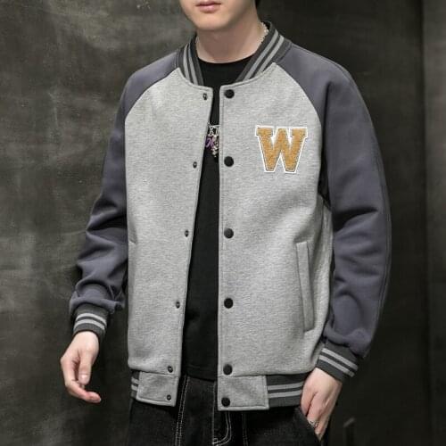 Loose Wild Casual Couples Jacket 2021 Street Retro Embroidery Baseball Uniform Men Trendy Brand Hip Hop Military Bomber Jacket