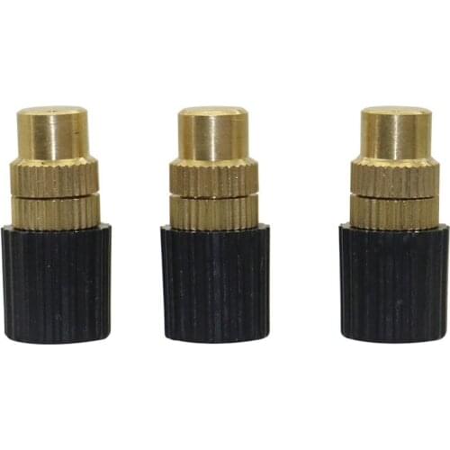 300 Pcs 6mm Adjustable Brass Atomization Spray Nozzles Garden Irrigation Agriculture Industry Cooling Watering Sprinklers