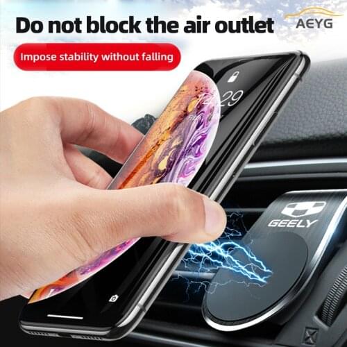 Magnetic Car Phone Holder GPS Mount Stand For Geely Emgrand X7 EX7 Atlas Boyue GC6 EX7 CK2 CK3 Borui Auto Interior Accessories