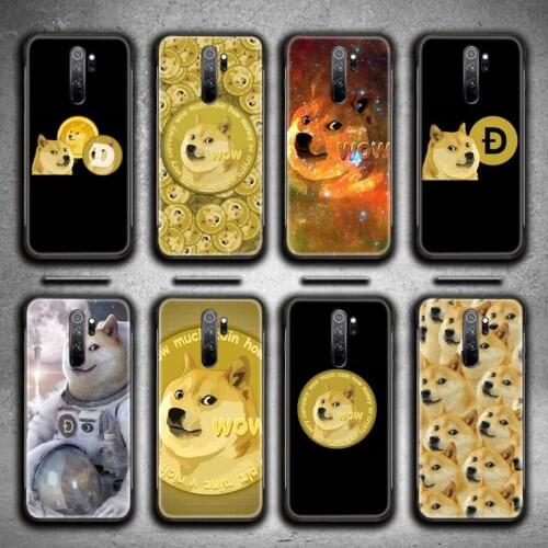 Cute Dogecoin Doge Phone Cases for Redmi 9A 9 8A 7 6 6A Note 9 8 8T Pro Max K20 K30 Pro