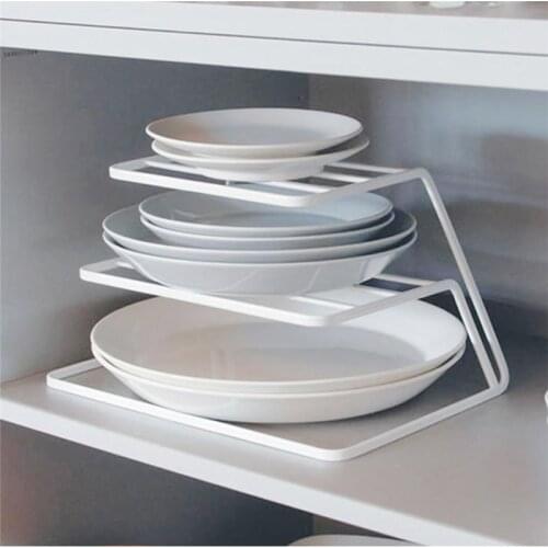 Layered Storage Rack Cabinet Shelf Tableware Storage Rack Closet Organizer Bowl Holder Dish Drying Rack Kitchen Storage Shelf