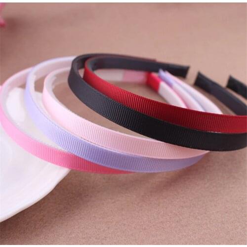 2017 New 10pcs Fashion DIY Adult Kids Hair Head Candy Color Hoop Band Headband Cloth Covered Hairband Women Hair Accessories