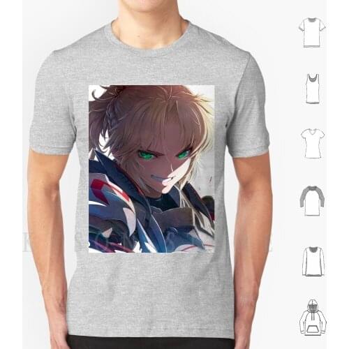 Fate-Mordred T Shirt Print For Men Cotton New Cool Tee Fate Mordred Extella Grand Order Servant Holy Grail Cleavage Big Tits