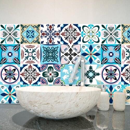 Mexican Style Wall Sticker Home Decoration For Kitchen Toilet Stairs Floor Furniture Renovation Wallpaper Peel & Stick PVC Mural