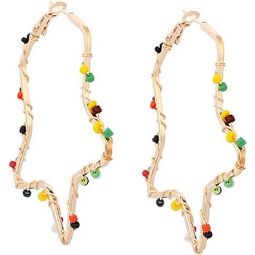 New Drop Star Earrings For Women Fashion Cute Geometric Dangle Vintage Geometric Long Dangle Earrings 2020 Female Jewelry