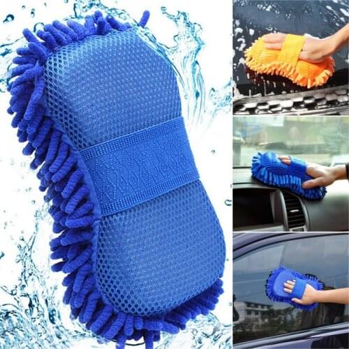 Car Washing Gloves Car Cleaning Sponge for peugeot 207 107 polo renault captur opel toyota aygo opel astra h bmw f30 e36