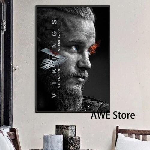 Poster Vikings Posters and Prints Canvas Painting Wall Art Picture for Living Room Home Decor No Frame