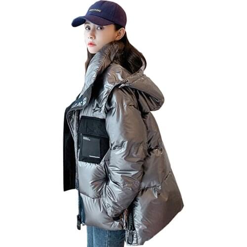 Thick coat winter jacket 2021 women Down jacket for female students loose short bread coat thickened jacket