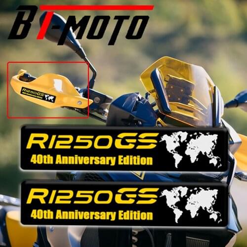 For BMW R1250GS Adventure R1250 GS ADV LC 40th Anniversary Edition Hand Guard Windshield Decals Handguard Shield 3D Stickers