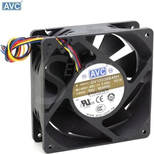 Original For AVC DC 48V 0.95A DV12038B48H 12CM 12038 industrial inverter cooling fans