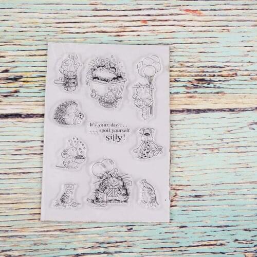 Spoil yourself transparent clear stamp for DIY Scrapbooking/Card Making/Kids Christmas Fun Decoration Supplies