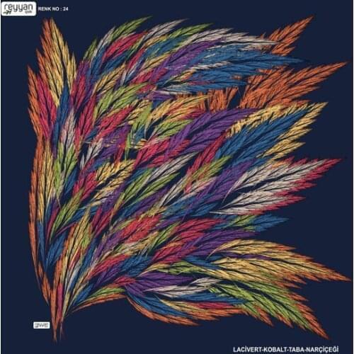 REYYAN SILK OYALIK WRITING (NEW QUALITY)-DESEN-19 - RENK-24