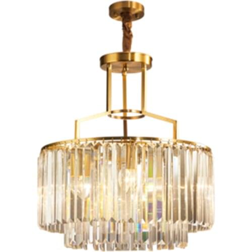 Modern minimalist chandeliers for living room crystal chandelier dining room ceiling chandelier lighting fixtures copper lustres