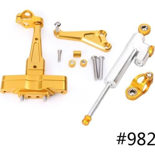 For Honda CB650F Steering Damper Stabilizer w/ Bracket Set Saftety Control Anodized Aluminum 2014-2016 Motorcycle Accessories