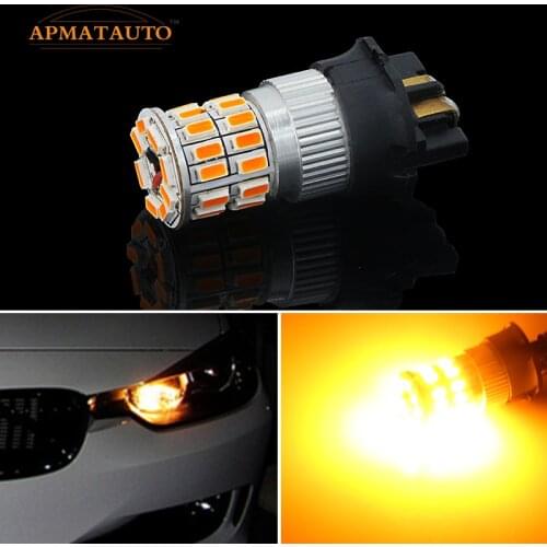 2xCanbus Error Free PWY24W PW24W LED Bulbs For Audi A3 A4 A5 Q3 VW MK7 Golf CC Front Turn Signal Lights For BMW F30 3 Series DRL