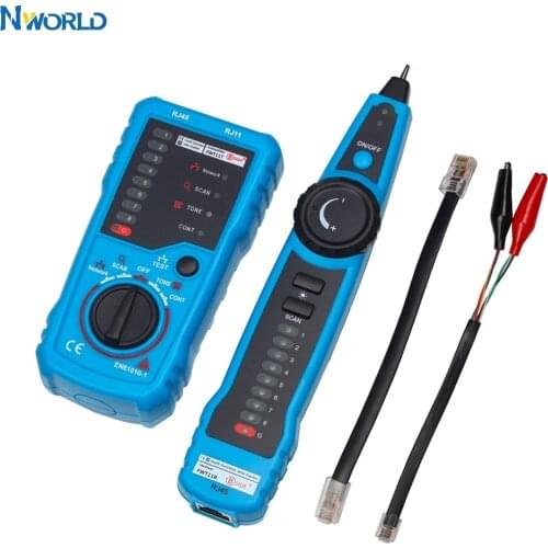 Nworld RJ11 RJ45 Cat5 Cat6 Telephone Tracer Ethernet LAN Tester Wire Cable Tracker Lan Tool Network Cable Tester Network Tools