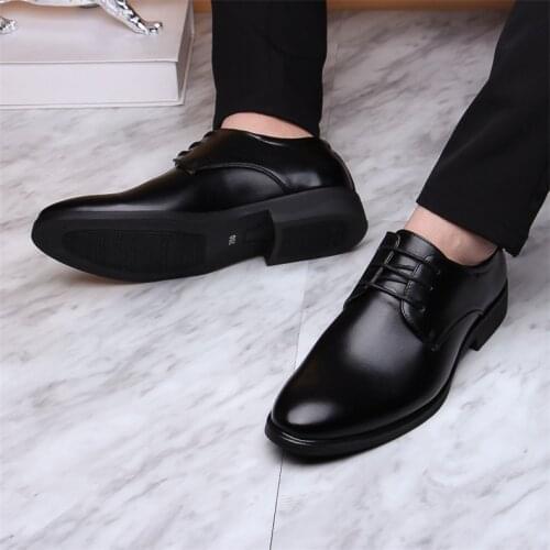 New Brand Classic Man Pointed Toe Dress Shoes Mens Patent Leather Black Wedding Shoes Oxford Formal Shoes Big Size Fad