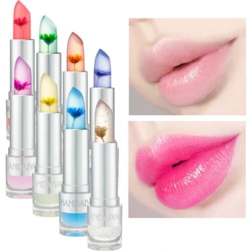 Handaiyan Flowers Moisturizing Lipstick Temperature Color Change Lip Stick Tint Long Lasting Nourish Makeup Lipsticks Cosmetic