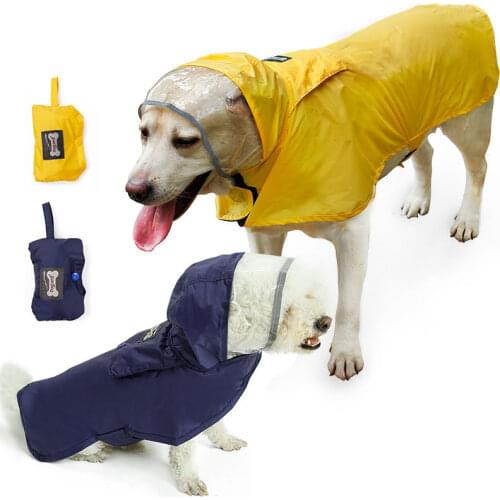 Waterproof Dog Raincoat Portable Large Pet Raining Jacket Pet Raining Jacket Pet Cloth Dog Raincoat