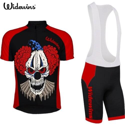 Summer Womens Classic Cycling Jersey Riding Gear Team Racing Cycling Clothing Shirt Bike Jersey clown monster 5455