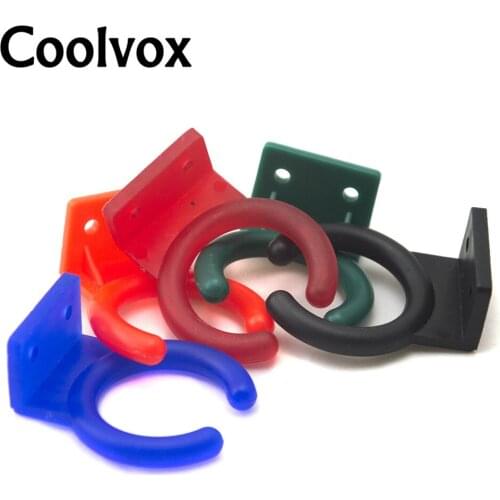 10 Pcs/LOT Audio Plastic Wired Microphone Wall Hook Clip, Fits Standard Size Wired Microphone